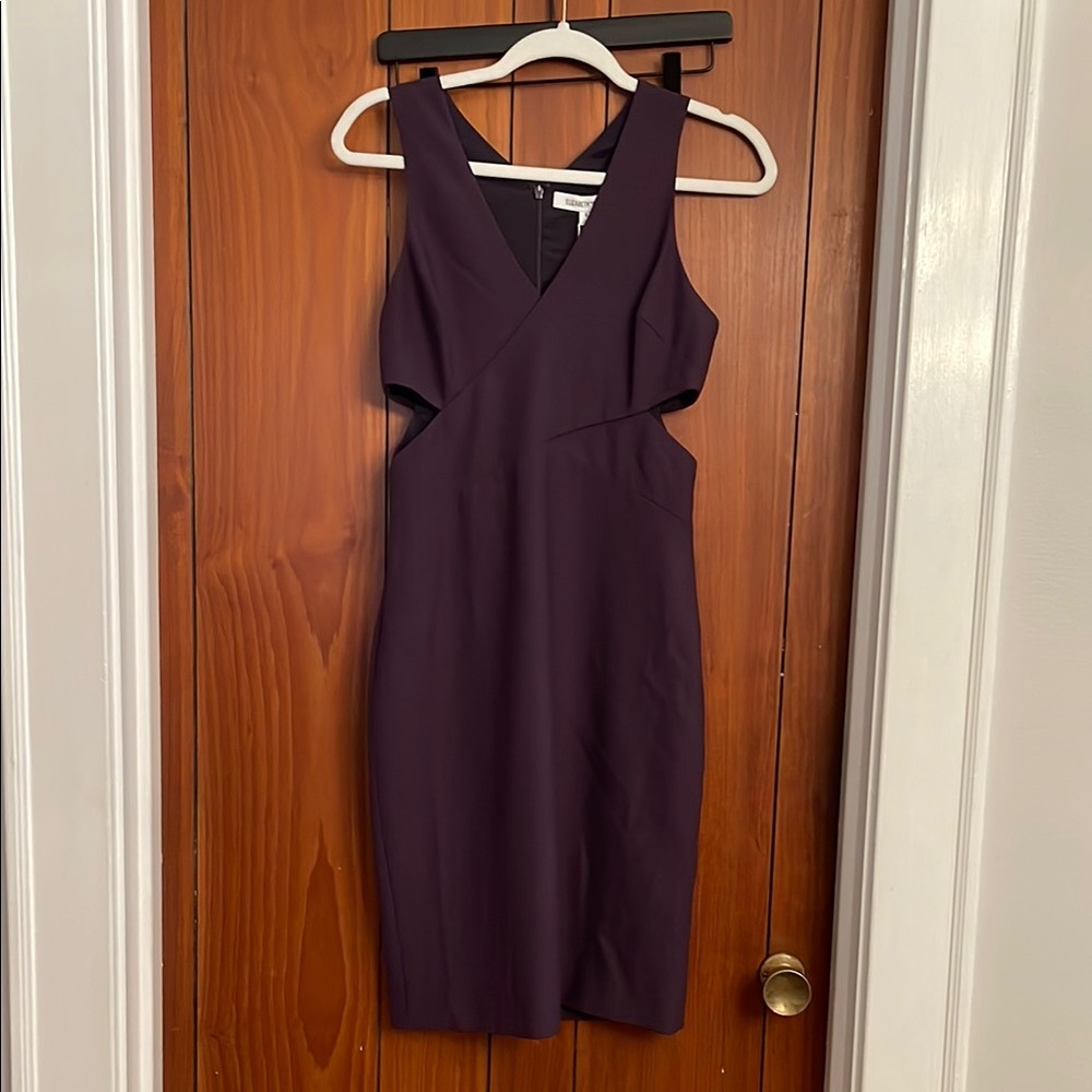 Elegant Purple Sleeveless Dress